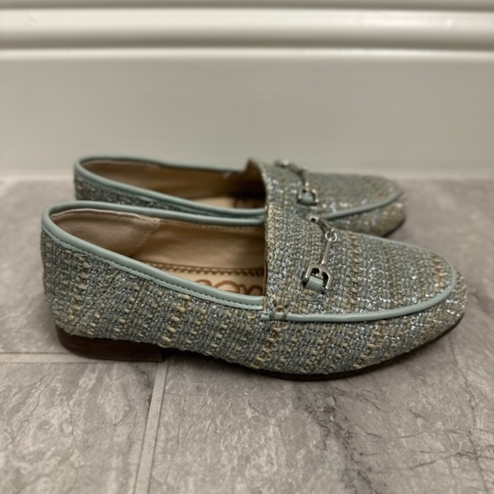 Sam Edelman Blue Textured Flats Loafers